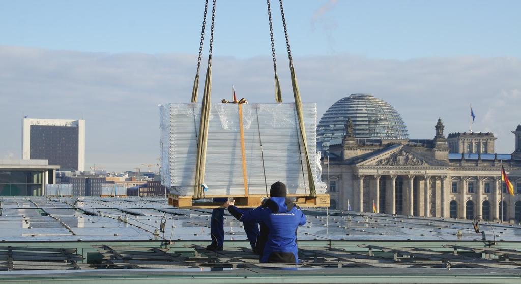 REPOWERING OF THE PV-PLANT ON THE ROOFS OF THE FEDERAL CHANCELLERY IN BERLIN: