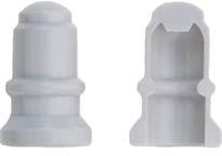 100026 Type: Silicone (Si, Q) Silicone (Si, Q) Colour Light Grey Red Hardness Sha 60 70±5 Tensile strength MPa 10,5 7,5 Elongation at break % 530 350 Density g/cm 3 1.