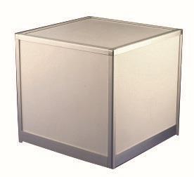 Lacquered rounded reception desk 200 Cubo