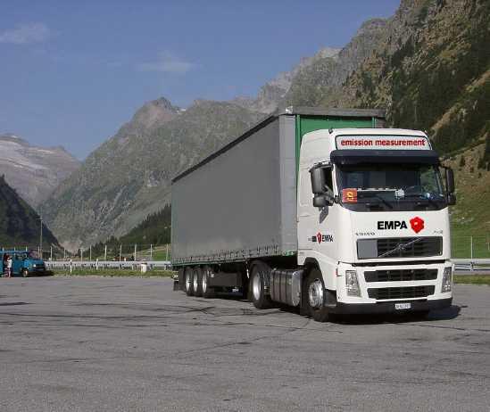 Emission Measurement and Modelling of a Tractor- Semitrailer in Trans-Alpine