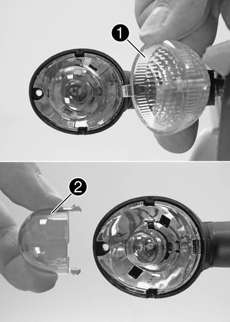 115) Insert the protection cap with the bulb socket into the reflector and turn it clockwise all the way. B01563-10 Ensure that O-ring is seated properly.