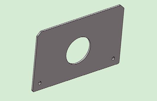 04 Bearing plate Quick-Change M2016 Pre-drilled plate for mounting on.