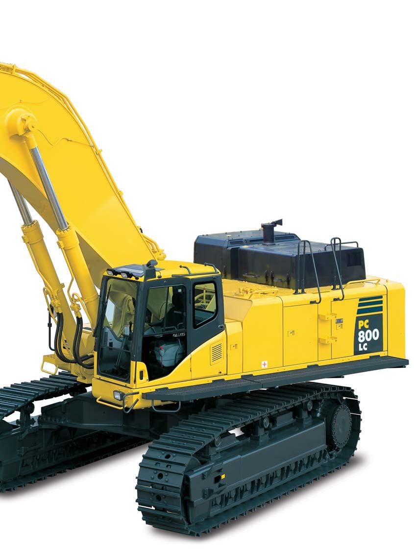Ecology and Economy Features H YDRULIC E XCVTOR Komatsu S6D140E-5 Engine is EP Tier 3 Emissions Certified World s first cooled EGR system with bypass-assist type electronically controlled venturi