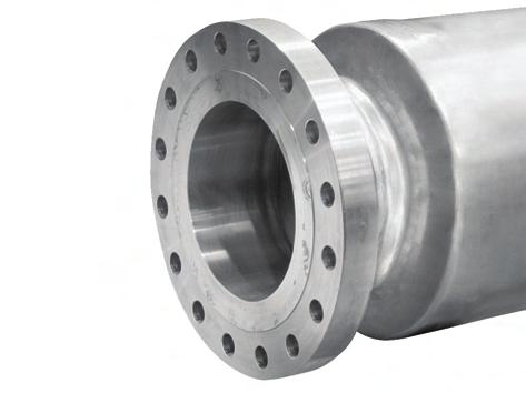 Connection options Standard flanges with ratings up to 1500 lbs / PN160.