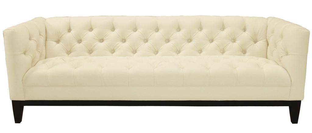 DIMENSIONS* SEE NOTE ABOUT THE SABLON SEATING COLLECTION SABLON TUFTED SOFA