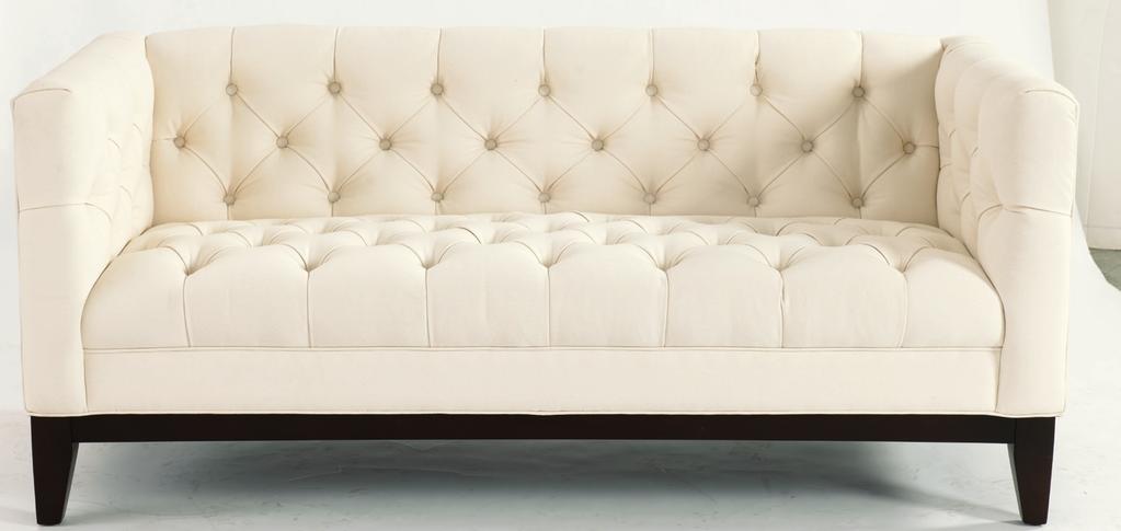 DIMENSIONS* SEE NOTE ABOUT THE SABLON SEATING COLLECTION SABLON TUFTED LOVESEAT (US114) 29 H 65 W 55 W between