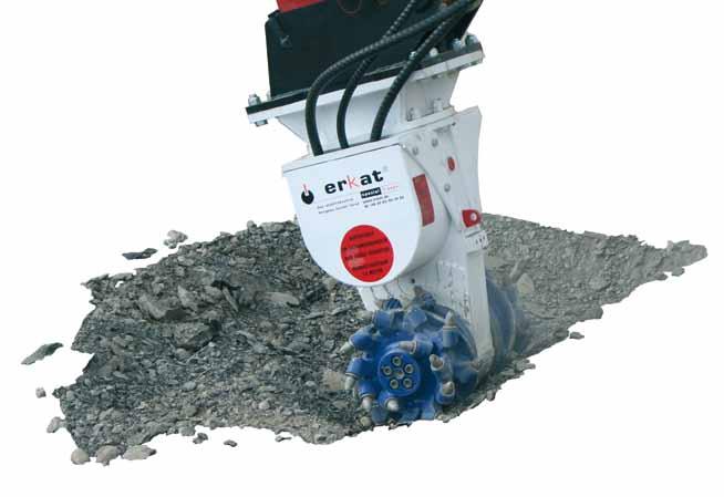 ER RANGE TRANSVERSE DRUM CUTTERS For excavators with weight from to 5 tons ER RANGE A The transverse drum cutter is ideally suited for trenching, tunnelling, special foundation work, demolition and