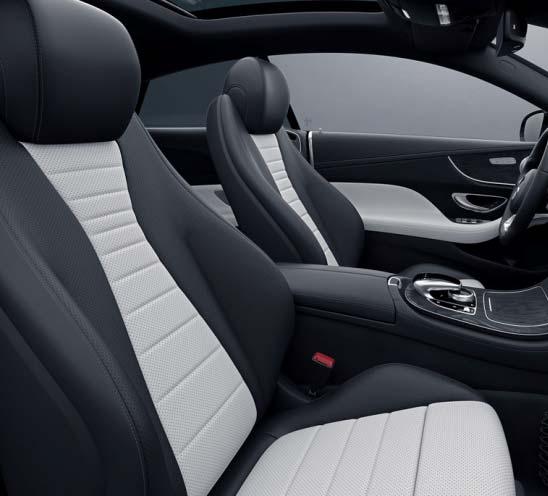 Interior Upholstery Cont. Nappa Leather Optional (For colour reference only. Coupe shown.