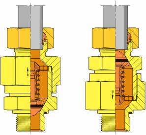 pre-loading valves depending on the opening pressure.