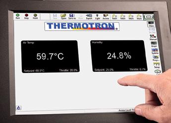 Air Baffle Maximizing airflow in the workspace is critical to a successful test. Repeat tests and maintain consistent, accurate results with Thermotron s innovative air baffle.