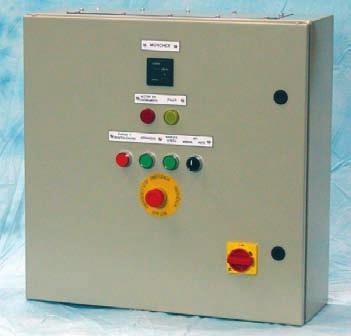 Control Equipment Each Muncher is supplied with a Programmable Logic Controller (PLC) designed to protect the machine against damage from rogue materials and overloads.
