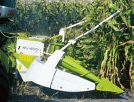 An aggressive crop flow is ensured by the intake auger whose speed can be