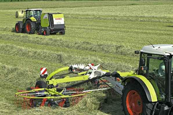 Even the smallest new-generation center rotary rake has the performance characteristics required for successful and efficient forage harvesting.