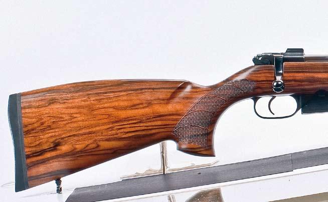 The CZ 527 Lux is a traditional European style model featuring open sights and a Turkish