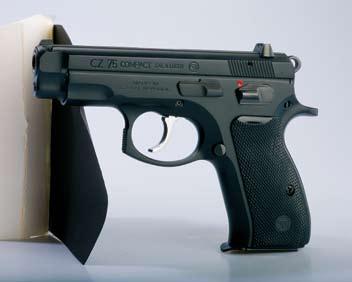 .06 CZ 75 compact New compact model has a steel frame and is equipped with an ambidextrous manual safety.