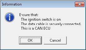16. In the ProECU software menu bar, select Tools, then Detect Vehicle. 17. Verify Program Engine ECU is highlighted and select OK. 18.