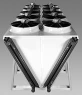 Drycoolers Use Drycoolers in this range are mainly designed for cooling water or glycol/water mix for: Condensers for water chillers, Free cooling.