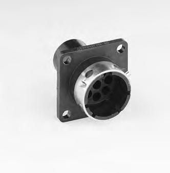 UTG Wall mounting receptacle for pin contacts (UTG0- - - -P) Part number Shell A B C Ø D E F Ø G Ø H Ø J max. ±0.15 ±0.2 ±0.15 ±0.25 0.25 ±0.1 ±0.1 ±0.1 UTG0104P / UTG0103PVDE 10 15.0 18.3 23.8 17.