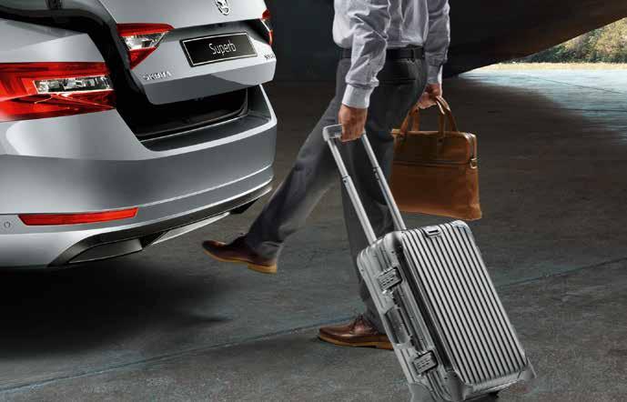 SPACE Hidden within the new Superb's sleek design is exceptional space. The luggage capacity is one of the largest in its class, competing with large SUV's.