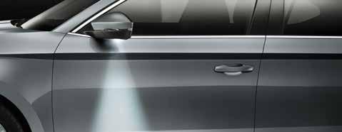 In addition to being electrically-adjustable and heated, the door mirrors retract