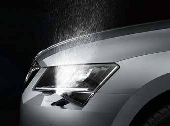 The integrated headlight washers ensure headlights are clean so