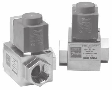 Nessie 2/2 way Solenoid valves for High Pressures and High Temperatures, type