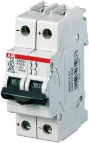 2/9 MINIATURE CIRCUIT BREAKER - PRODUCT CATALOGUE CANADA 2 S200UDC series UL489 Branch Circuit Protection (DC) The S200UDC Miniature circuit breaker was designed for DC system in UL489 accordance for