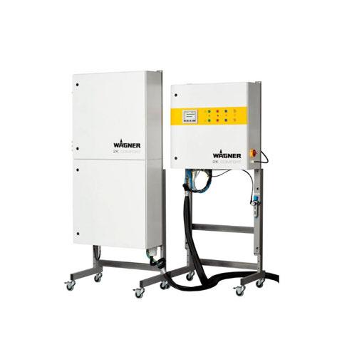 2K COMFORT 2-circuit Electronic mixing and dosing system Mixing 2K COMFORT Electronic 2K mixing unit for up to three components Mixing ratio 0,1:1 50:1 Mixing accuracy ± 1% Material pressure 1 325