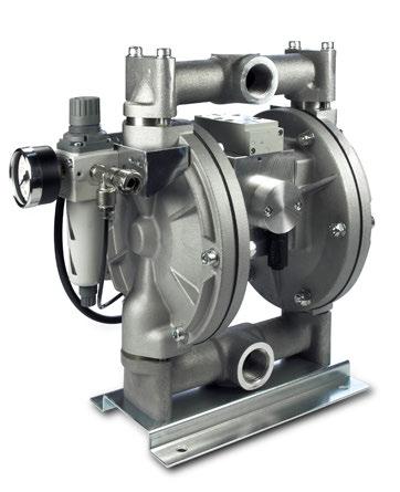 PM500 Low-pressure diaphragm pump Double diaphragm pump for material transport/conveying and circulating systems. Ideal for lacquer supply. Up to 8 bar product pressure.