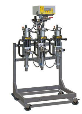 TwinControl 5-60 Electronic mixing and dosing system Electronic 2K mixing system for Airspray applications. Including flushing pump and fully automatic air-solvent flushing.