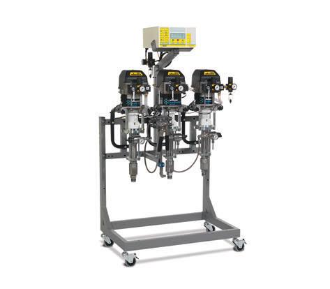 TwinControl 10-70 Electronic mixing and dosing system Mixing TwinControl Electronic 2K mixing system for Airspray applications. Including flushing pump and fully automatic air-solvent flushing.