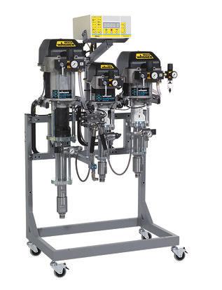 TwinControl 35-150/35-70 Electronic mixing and dosing system Electronic 2K mixing system for AirCoat applications up to 270 bar. Including flushing pump and fully automatic flushing process.
