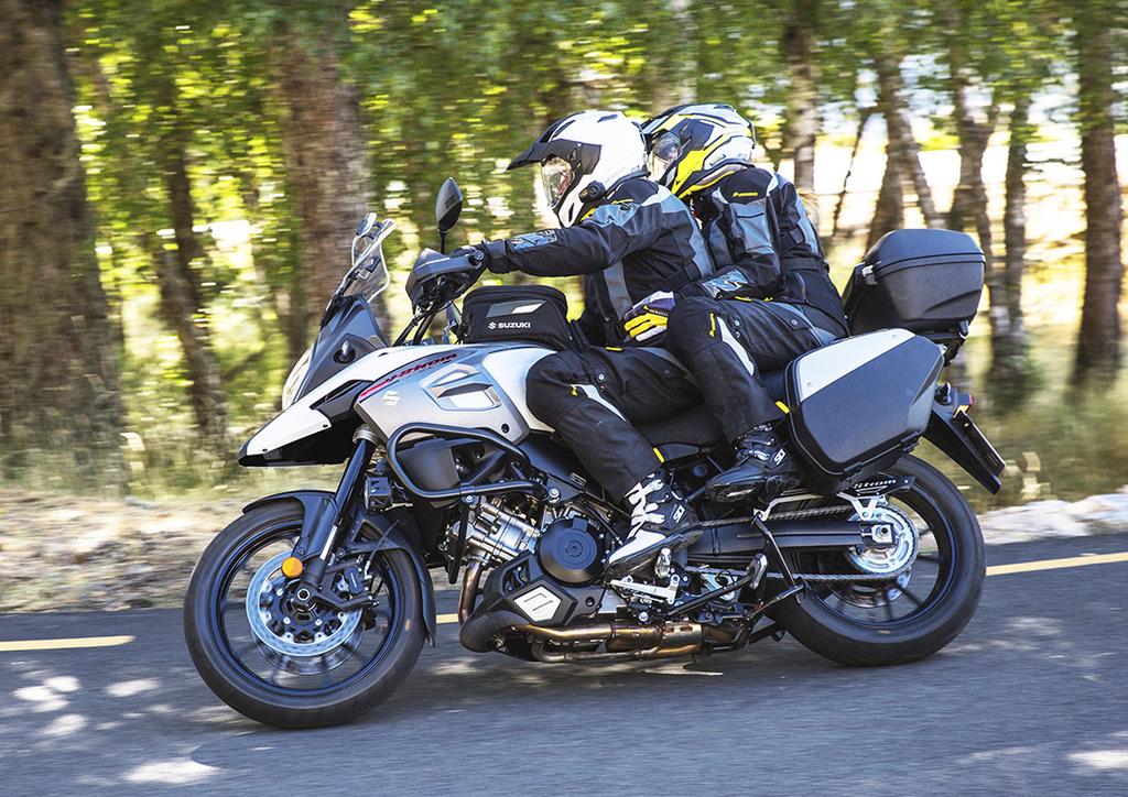 Additional Features A wide variety of Genuine Suzuki Accessories for V-Strom owners are available including luggage, heated grips, auxiliary lights, high and low profile seats, case guards, and a