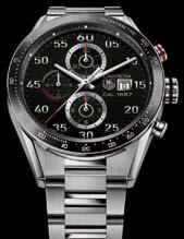 Nové hodinky New watches TAG Heuer oslávil 50 rokov modelu Carrera TAG Heuer celebrated 50 years of model Carrera TAG Heuer Carrera od slávneho hodinára Jacka Heuera je šitá na mieru automobilovým