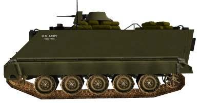 APC: M-113 Armored Personnel Carrier Crew 2 + 11 Length 4.9 m Width 2.7 m Height 2.