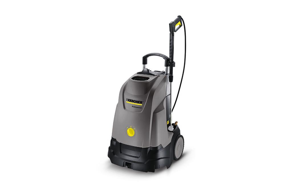 Compact, professional upright hot water pressure washer that is lightweight and easy to transport. 1 Innovative upright design 3 Fine-mesh water filter Effortless transport over landings or stairs.