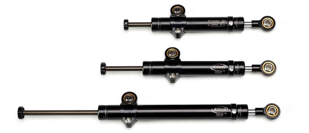 Specification K-Tech steering dampers are a lightweight aluminium design available for many applications, manufactured in conjunction with Toby Dampers.
