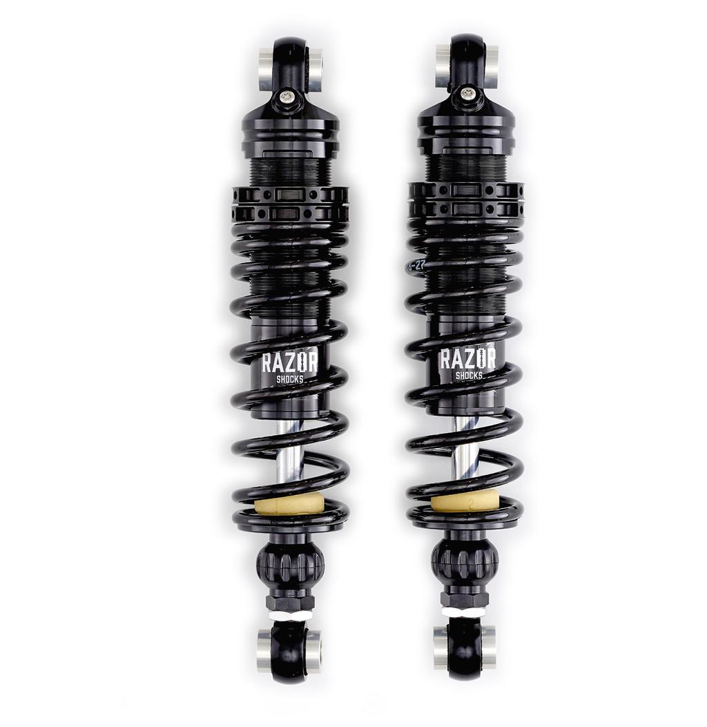 Specification The K-Tech Razor Lite shock absorbers offer refined handling and enhanced looks over the standard equipment.