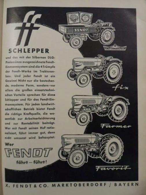 Fendt has come a long way indeed from the Dieselross and it continues to be a leader in the industry, such as the X Concept tractor project.