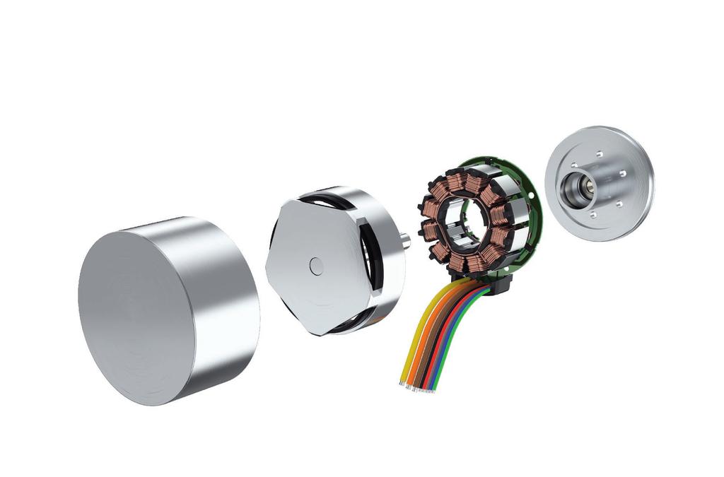 Brushless Flat DC-Servomotors Technical Information 4 3 2 FAULHABER BXT Housing (for BXT H) 1 Rotor with shaft and ball bearing 2 1 Stator with PCB 3 Front flange with ball bearing 4 General