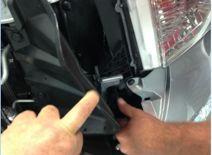 vehicle, then pull the radiator liner (next to the