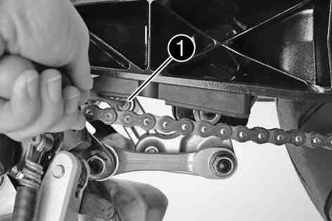 MAINTENANCE WORK ON CHASSIS AND ENGINE 68 700148-01 Turn adjusting screw clockwise up to the last perceptible click.