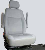 The third and fi nal option is to simply stay seated in your wheelchair while driving. But remember always to use proper head and neck protection.