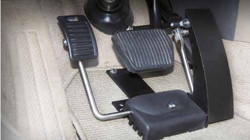 Independent driving Pedals 9 Would you be able to drive if the foot pedals were extended or switched position?