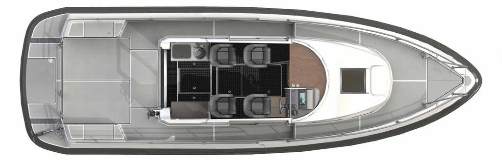 31 cabin Engine room Storage/tanks Extra bed Option: foldable worktop Wardrobe.