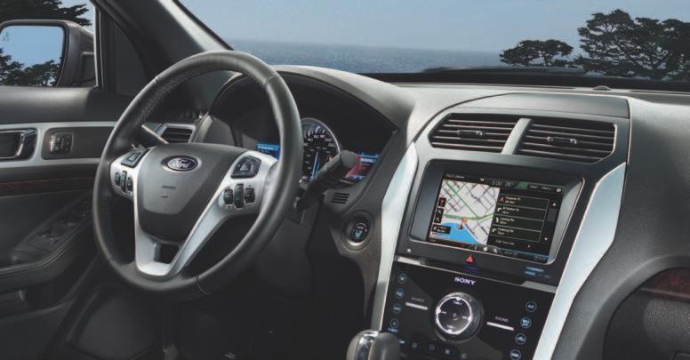 Touch and it responds. Via the 8" LCD touch screen on SYNC 1 with MyFord Touch. 1 Simple graphics make it easy to control your phone, entertainment, turn-by-turn navigation 2 and climate.