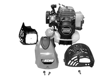 SRM-266/S 1. Remove spark plug lead. 2. Remove air cleaner cover. 3. Remove muffler cover (A). 4. Remove engine cover (B).
