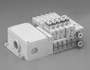 Reduced wiring manifold Body porting MW GAT//// Series Applicable cylinder bore size: 0 to 0 dia.
