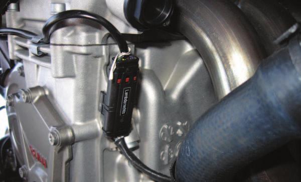 FIG.H 13 Unplug the stock O2 sensor on the left side of the engine (Fig. H). The stock O2 sensor will no longer be connected to anything.