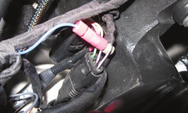 I 14 Unplug the stock O2 sensor on the right side of the engine (Fig. I). The stock O2 sensor will no longer be connected to anything.